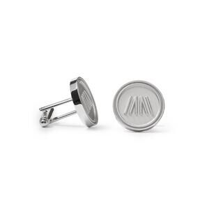 NEW MISSION ATELIER men's ascension cufflinks in matte silver
